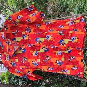 Halloween, Disneyland, Disneyworld, Mickey and Minnie Pattern Shortsleeve Shirt